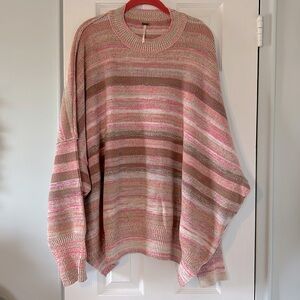 EUC Rare Free People easy street space dye sweater - oversize fit